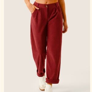 Halara Women's Corduroy Pants - Red